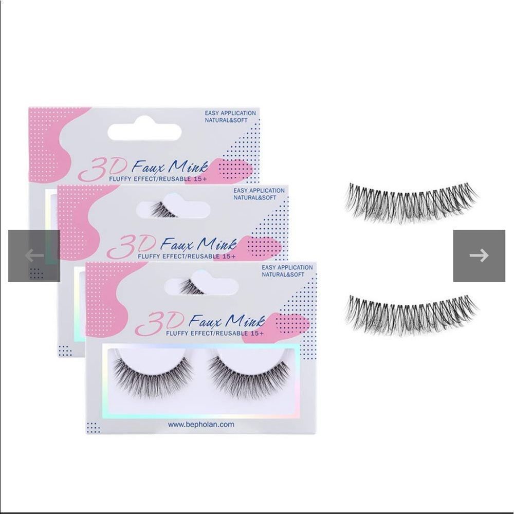 3D Faux Mink Eyelashes set of 3 NWT